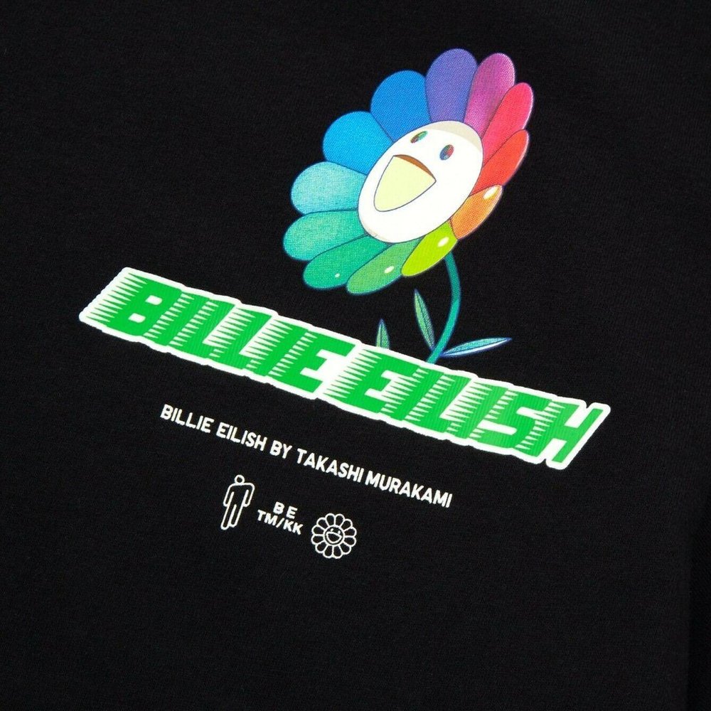Billie Eilish X Takashi Murakami Black T-shirt XXS
